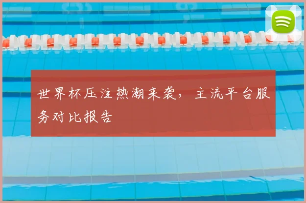 世界杯压注热潮来袭,主流平台服务对比报告